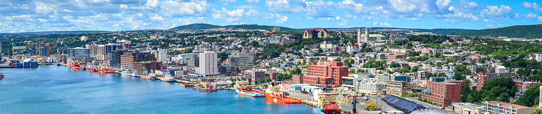 Downtown St. John's coastal line