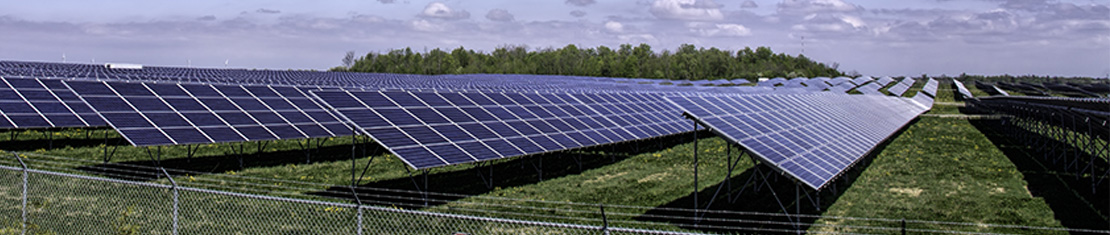 Solar panel farm