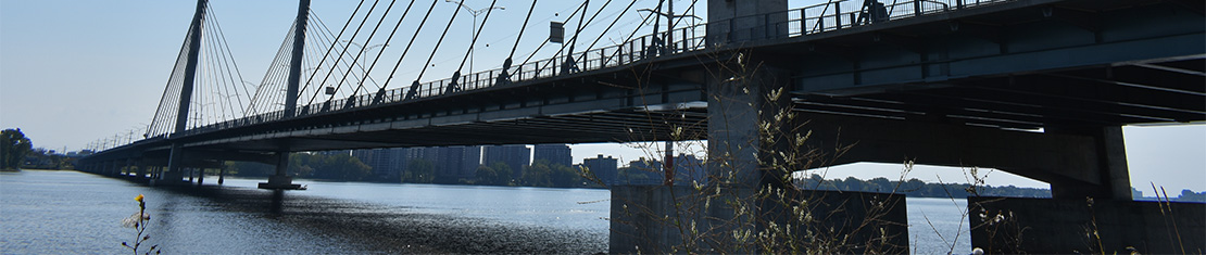 Large bridge over a body of water